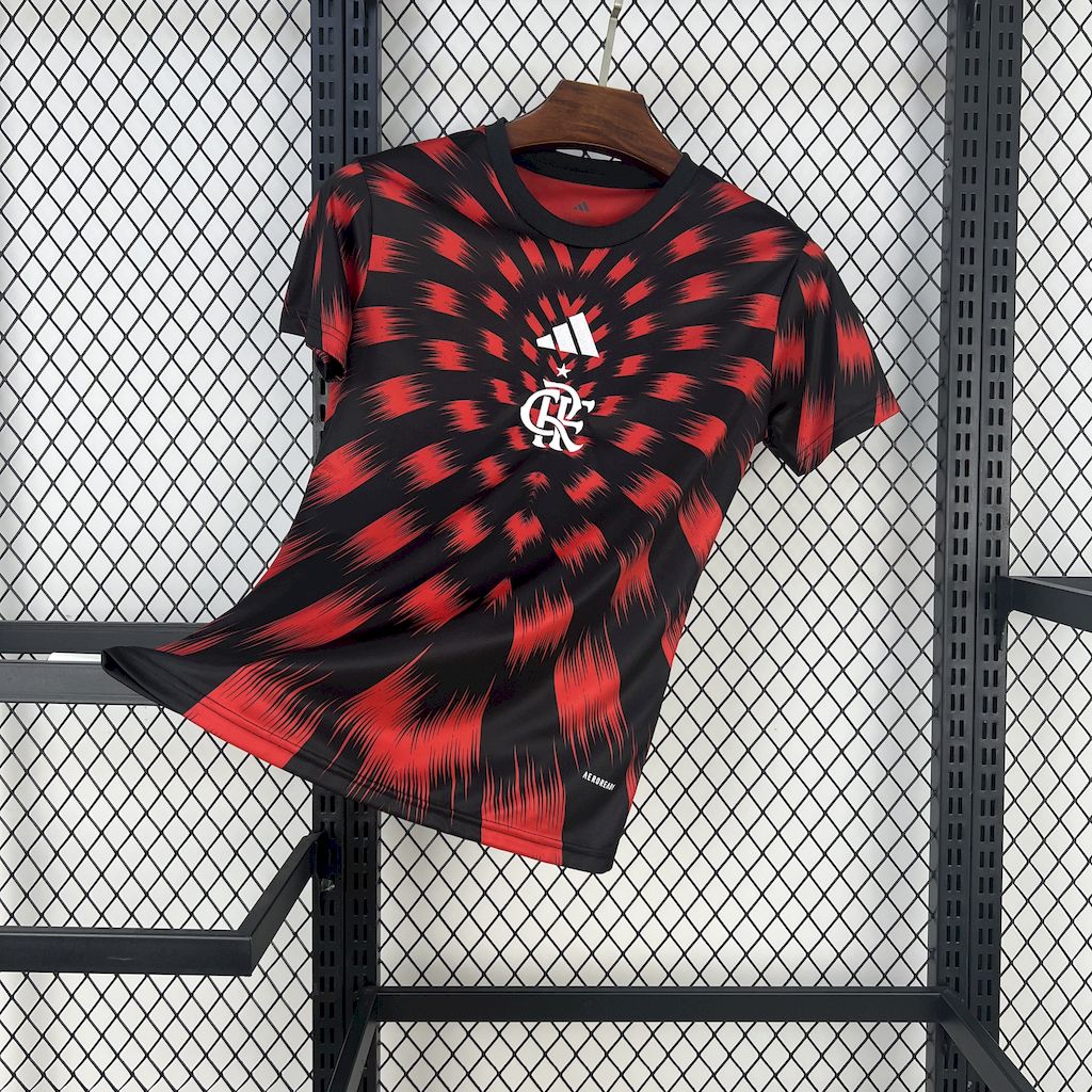 Camisa Flamengo Pré Jogo 25/26 Adidas - Feminina