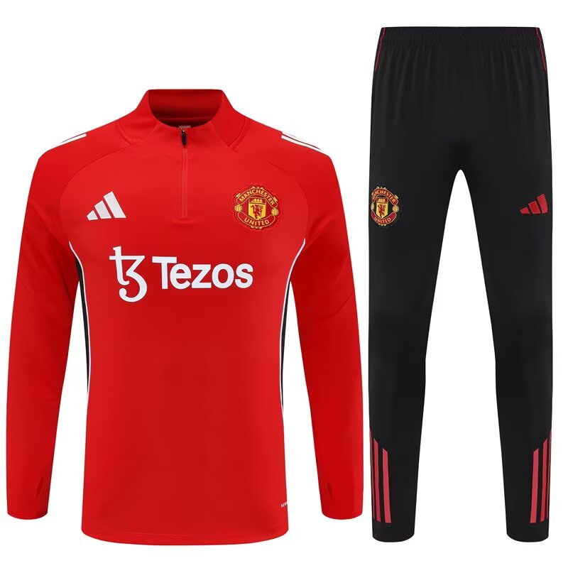 Conjunto Treino Manchester United I 25/26 Adidas - Vermelho