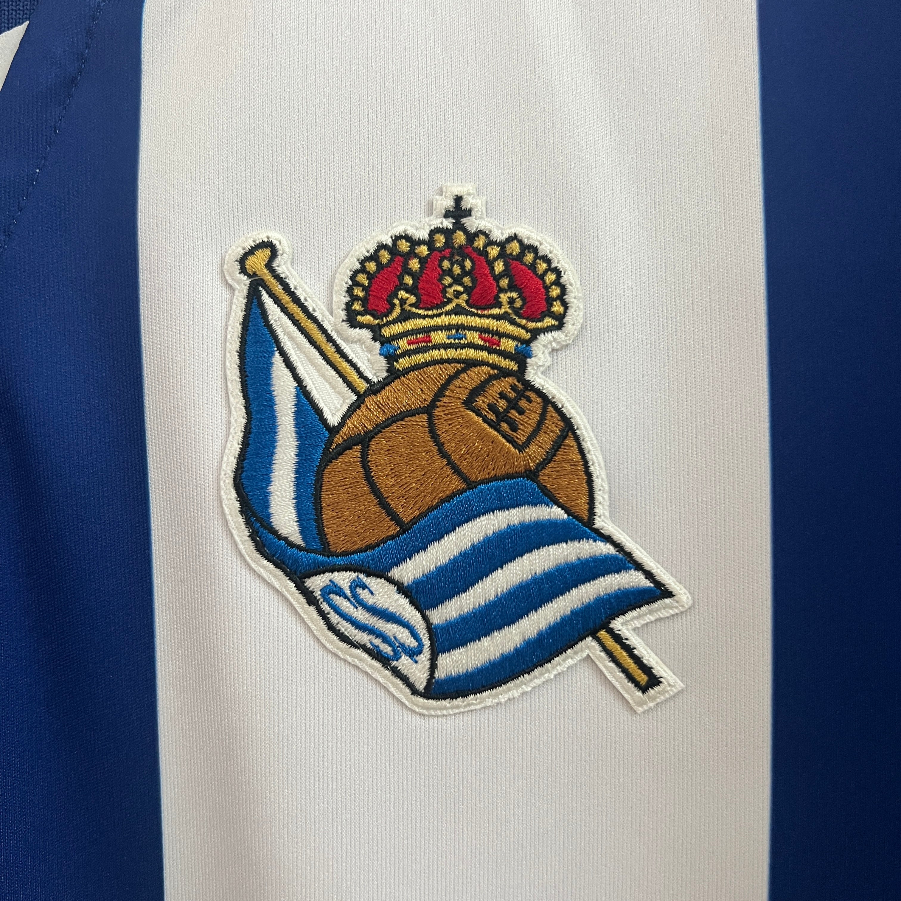 Camisa Real Sociedad Home 24/25 - Macron Torcedor Masculina