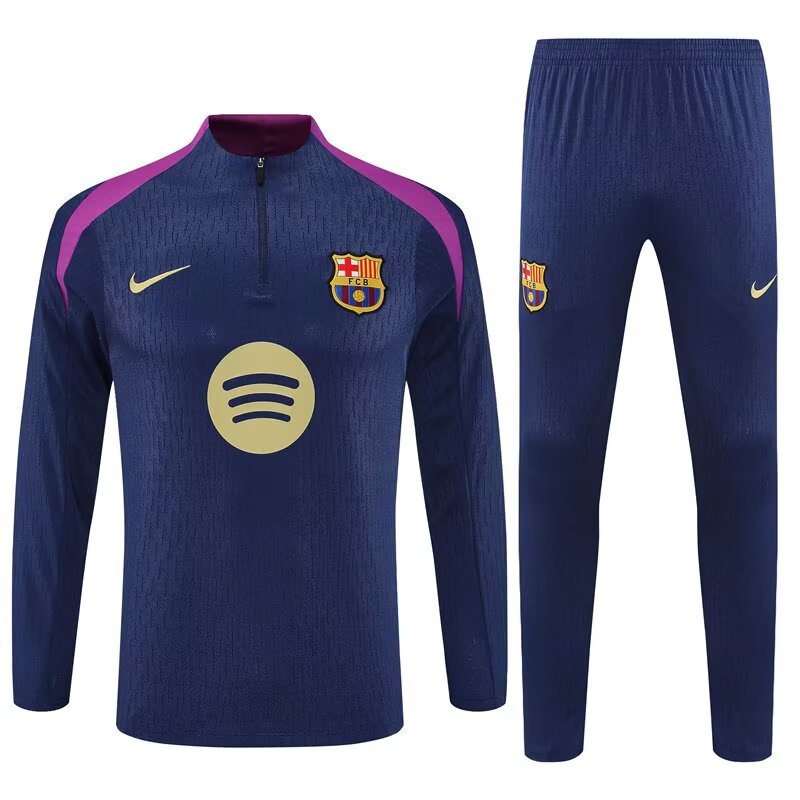 Conjunto Treino Barcelona 25/26 Nike - Azul e Roxo
