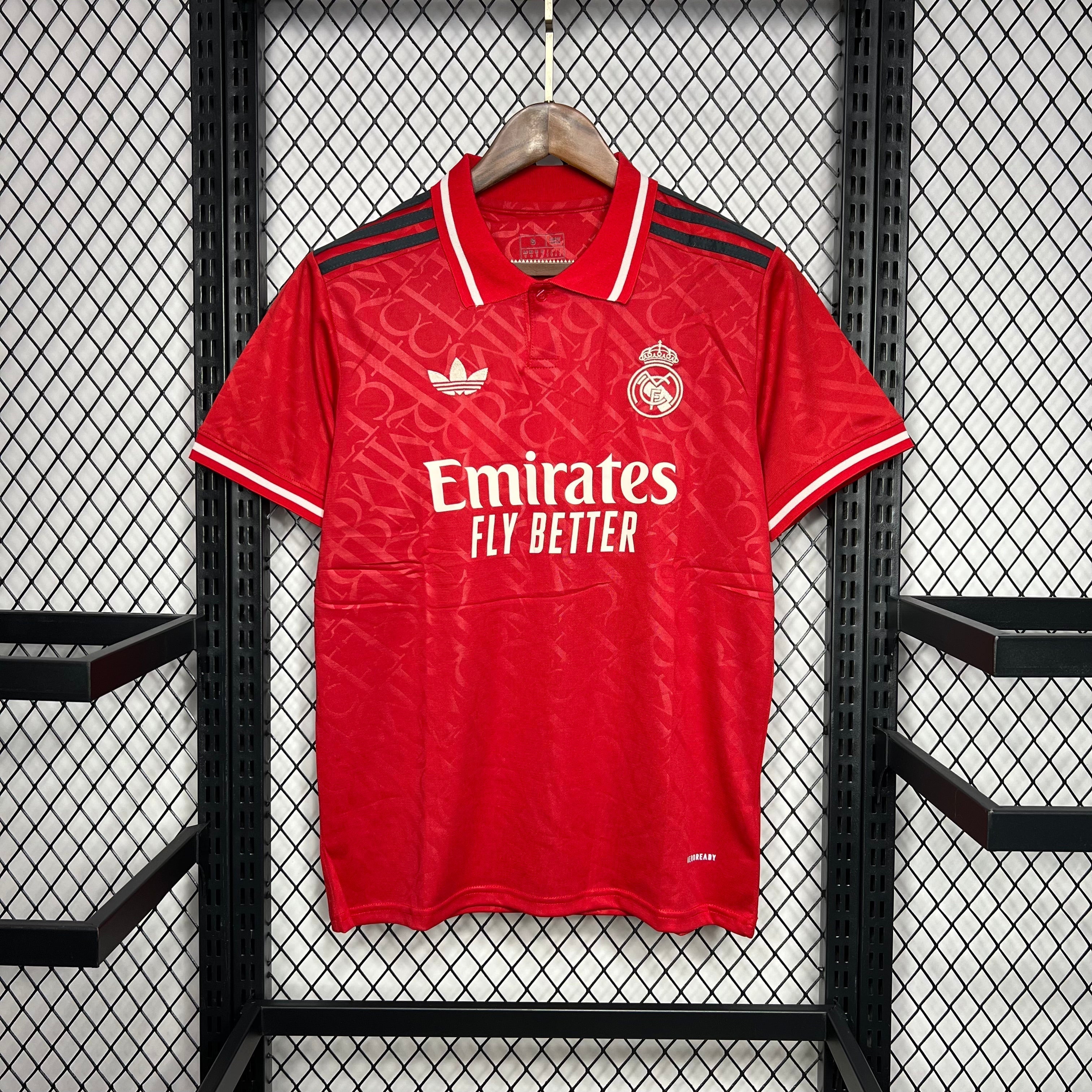 Camisa Real Madrid Vermelha 24/25 - Adidas - Torcedor - Masculina