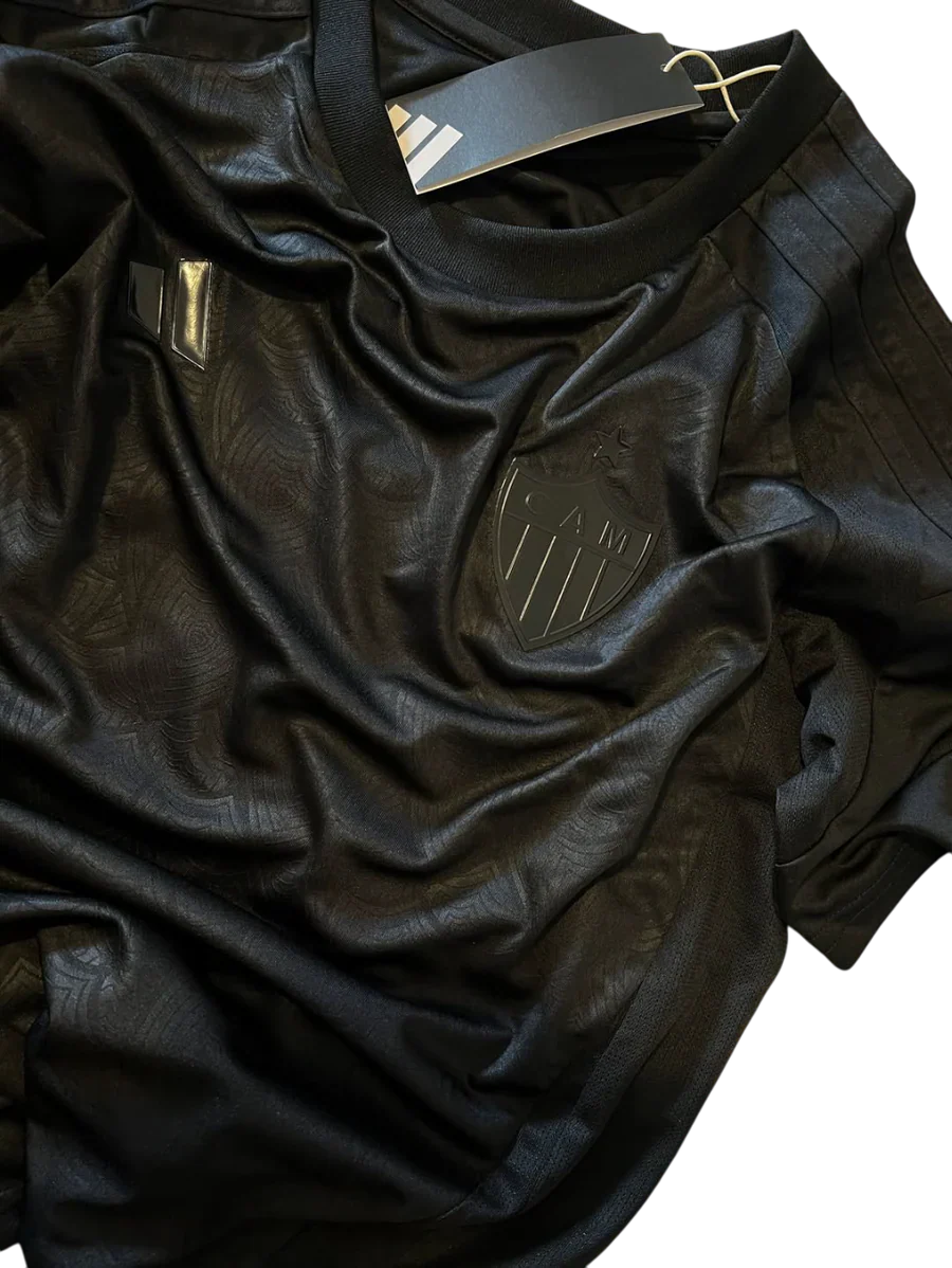 Camisa Atlético Mineiro All Black 25/26 - Adidas Torcedor Masculina Lançamento