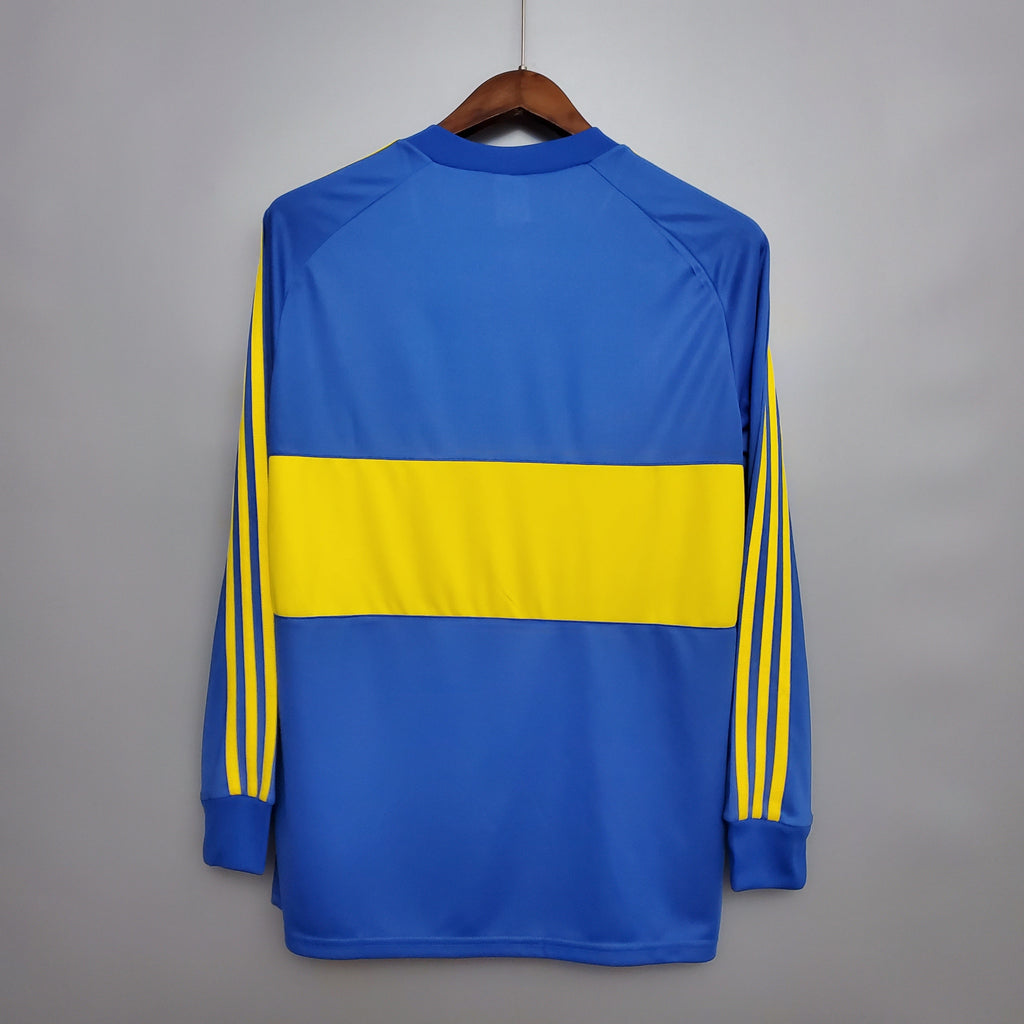 Camisa Manga Longa Boca Juniors 1981 Adidas Retrô - Azul