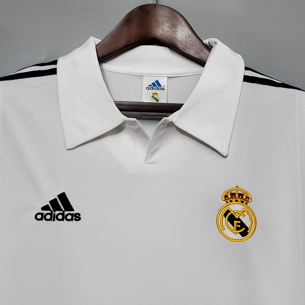 Camisa Manga Longa Real Madrid 2002 Adidas - Branco