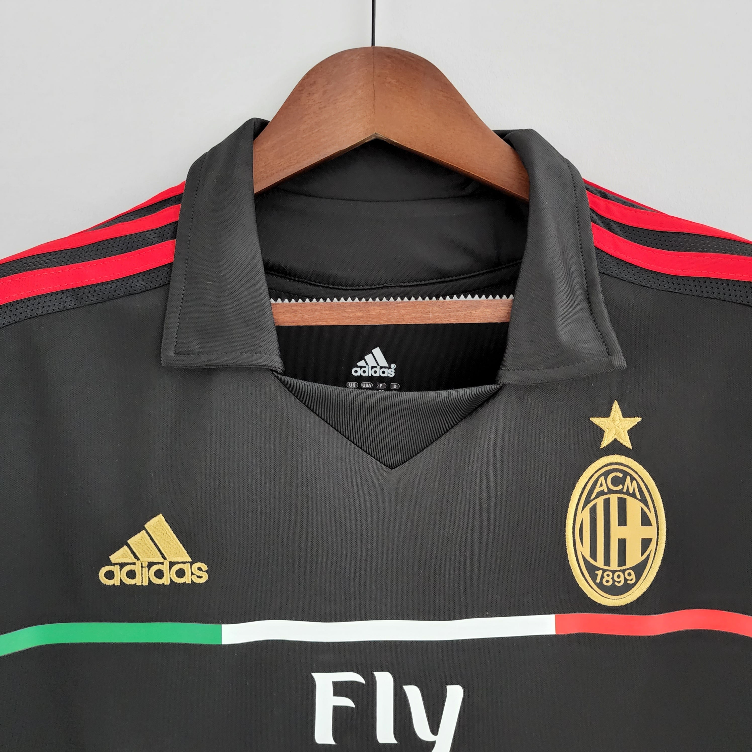 Camisa Milan Retrô III 11/12 Preta - Adidas