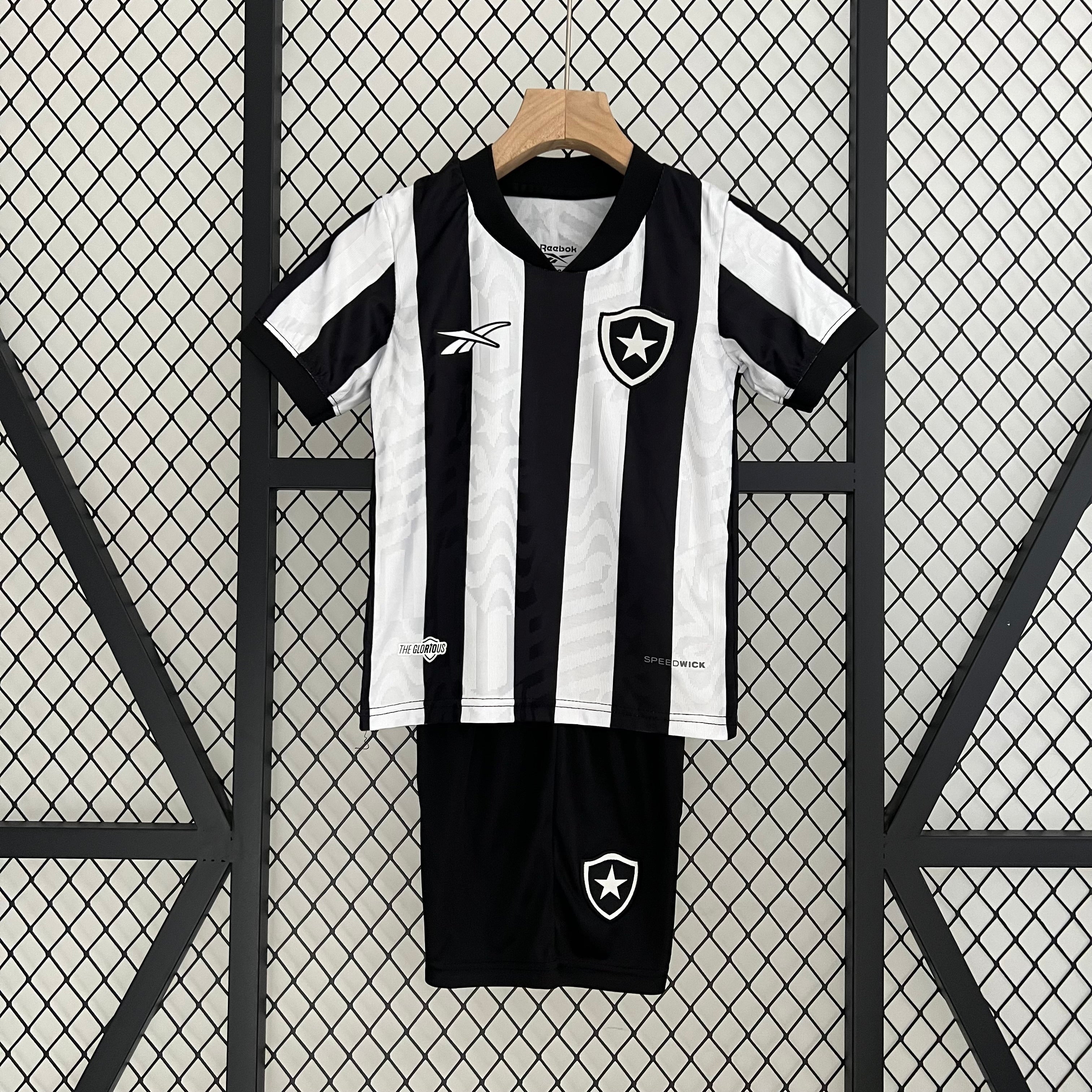 Botafogo Infantil I 24/25 - Reebok - Branco e Preto