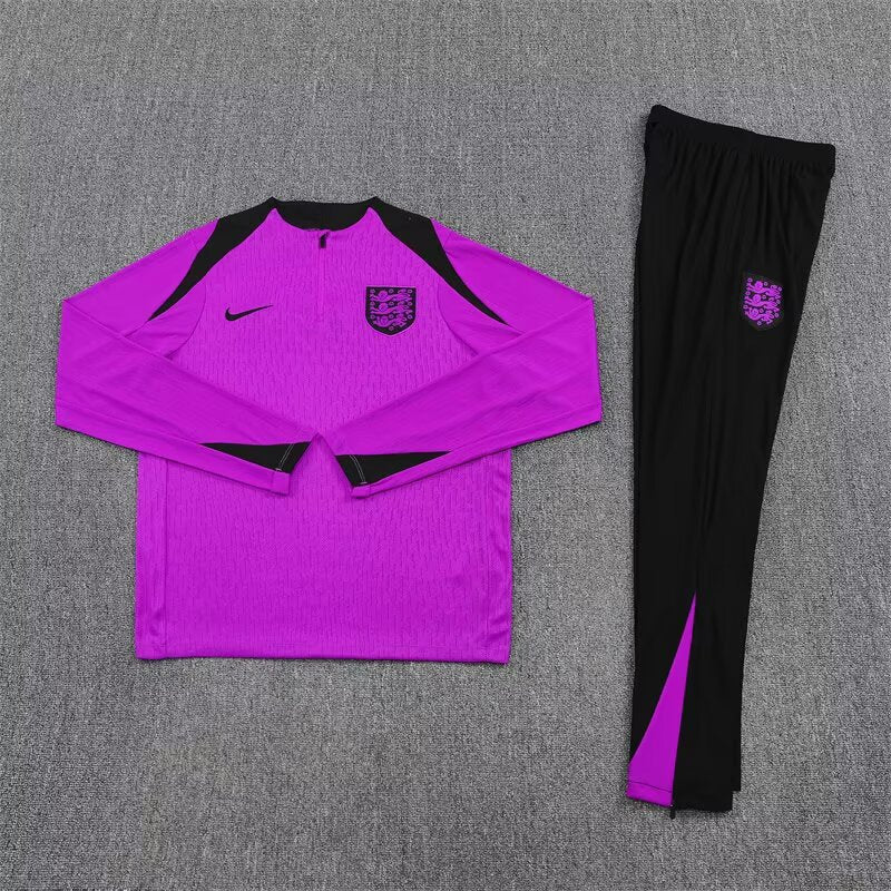 Conjunto Treino Inglaterra 25/26 Nike - Preto e Roxo