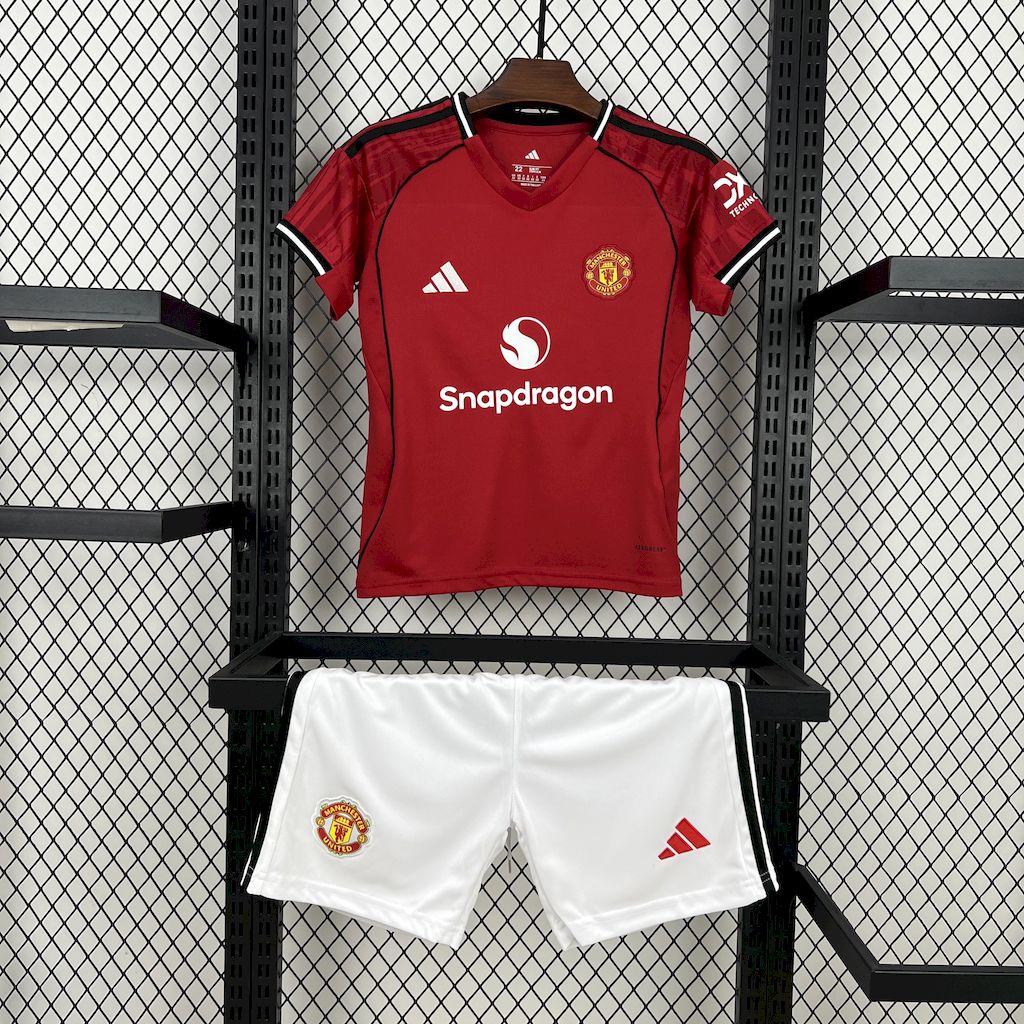 Kit Infantil Manchester United Home 25/26 Adidas