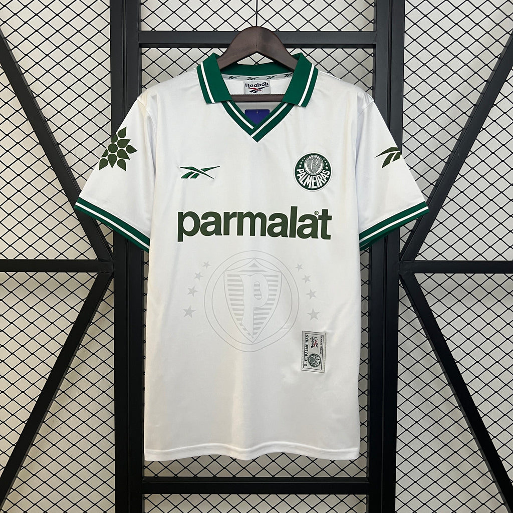 Camisa Palmeiras Retrô 1997 - Reebok - Branco e Verde