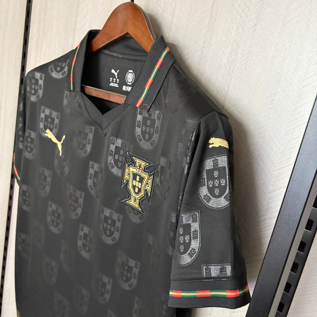 Camisa Portugal - Ediçao Especial Pantera Negra -  2026 - Puma - Torcedor Masculina