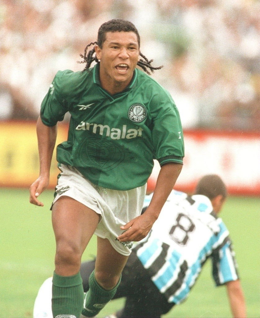 Camisa Palmeiras Retrô 1997 - Reebok - Verde e Branco