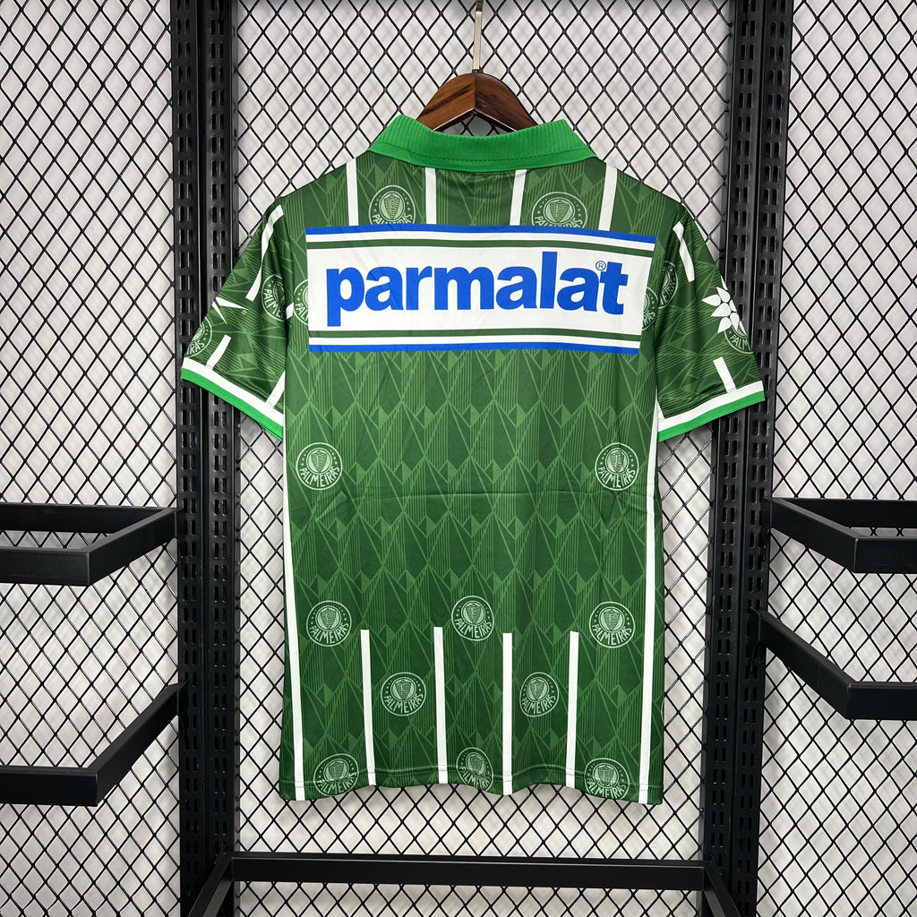 Camisa Palmeiras Retrô 1996 - Camp. Paulista - Rhumell - Verde e Branco