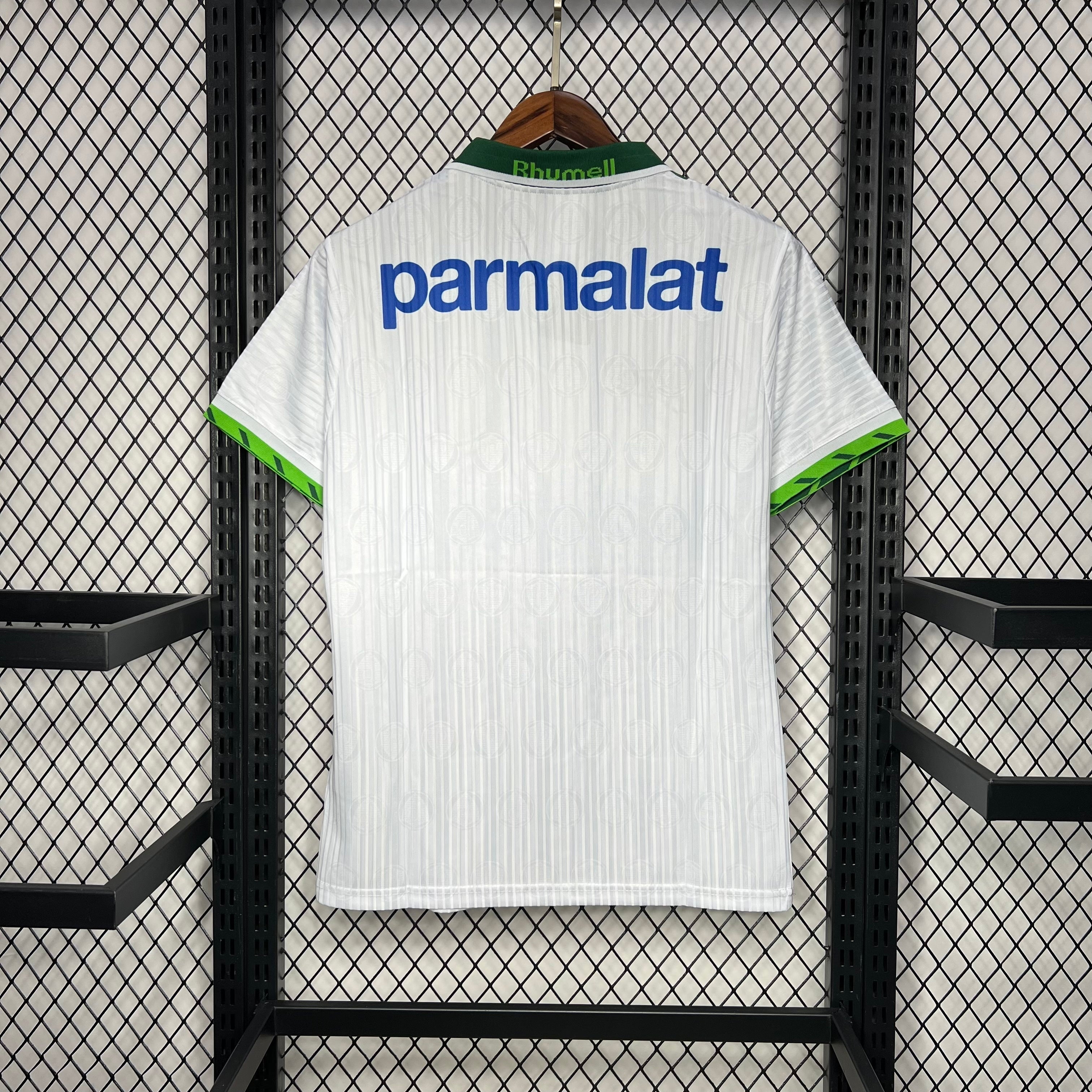 Camisa Palmeiras Retrô 1996 - Rhumell - Branco e Verde