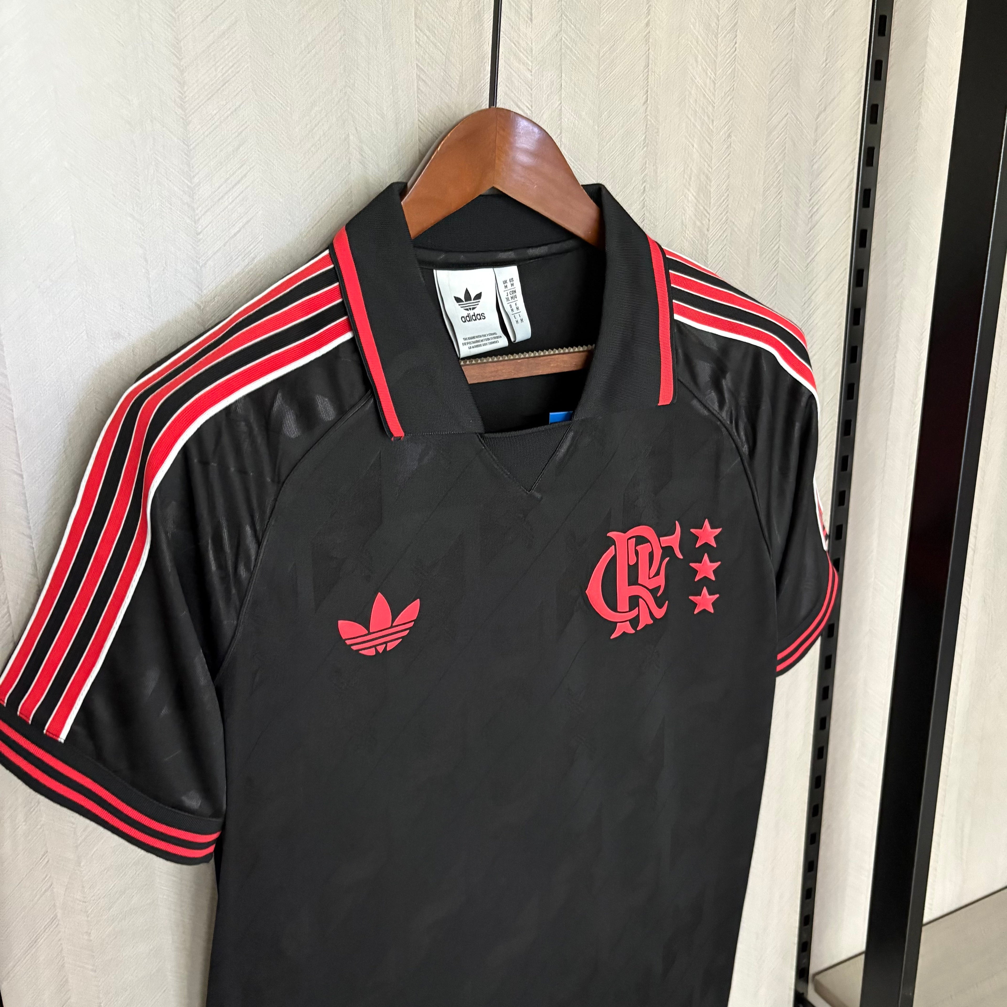 Camisa Flamengo Retro Black 25/26 Adidas - Torcedor