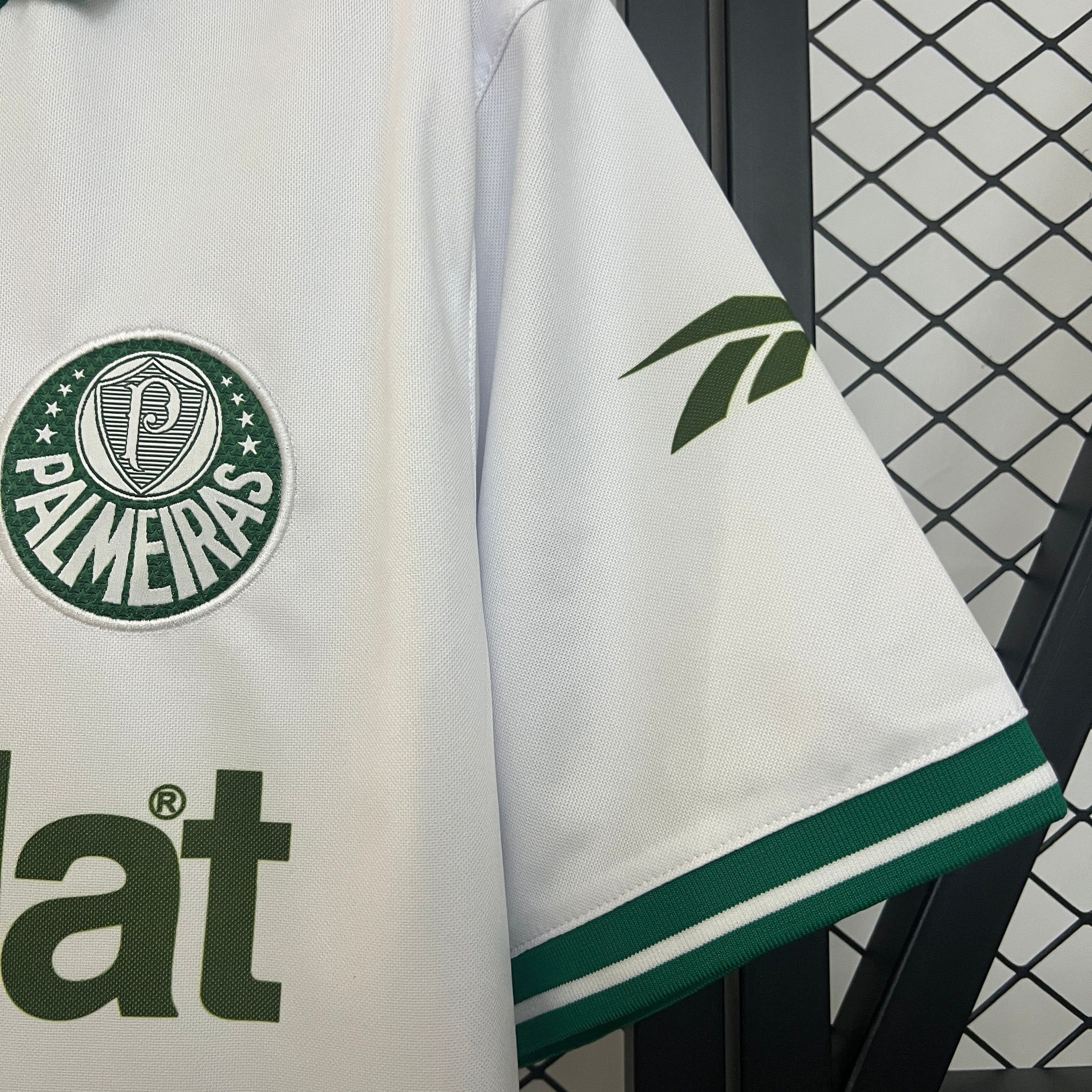 Camisa Palmeiras Retrô 1997 - Reebok - Branco e Verde