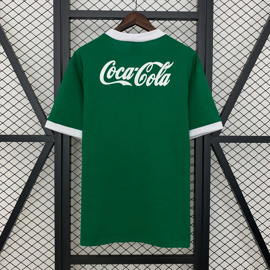 Camisa Palmeiras Retrô 1991 - Adidas - Verde e Branco - Coca Cola