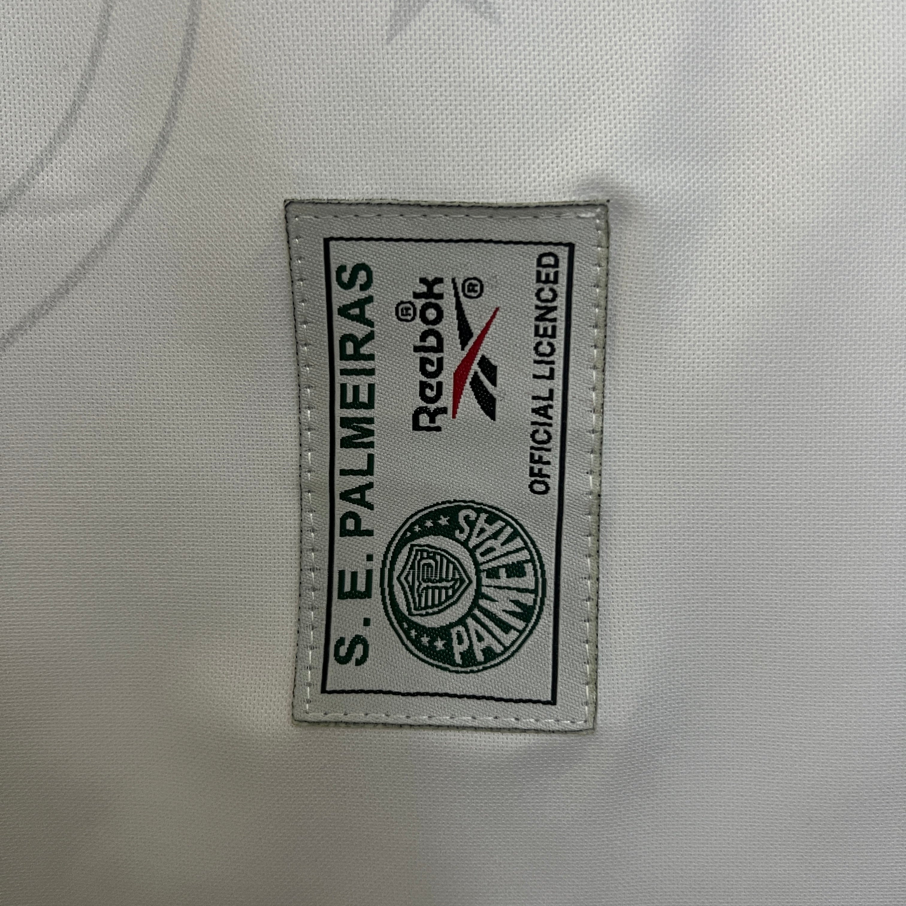 Camisa Palmeiras Retrô 1997 - Reebok - Branco e Verde