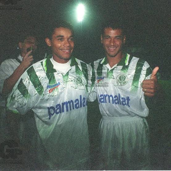 Camisa Palmeiras Retrô 1996 - Rhumell - Branco e Verde