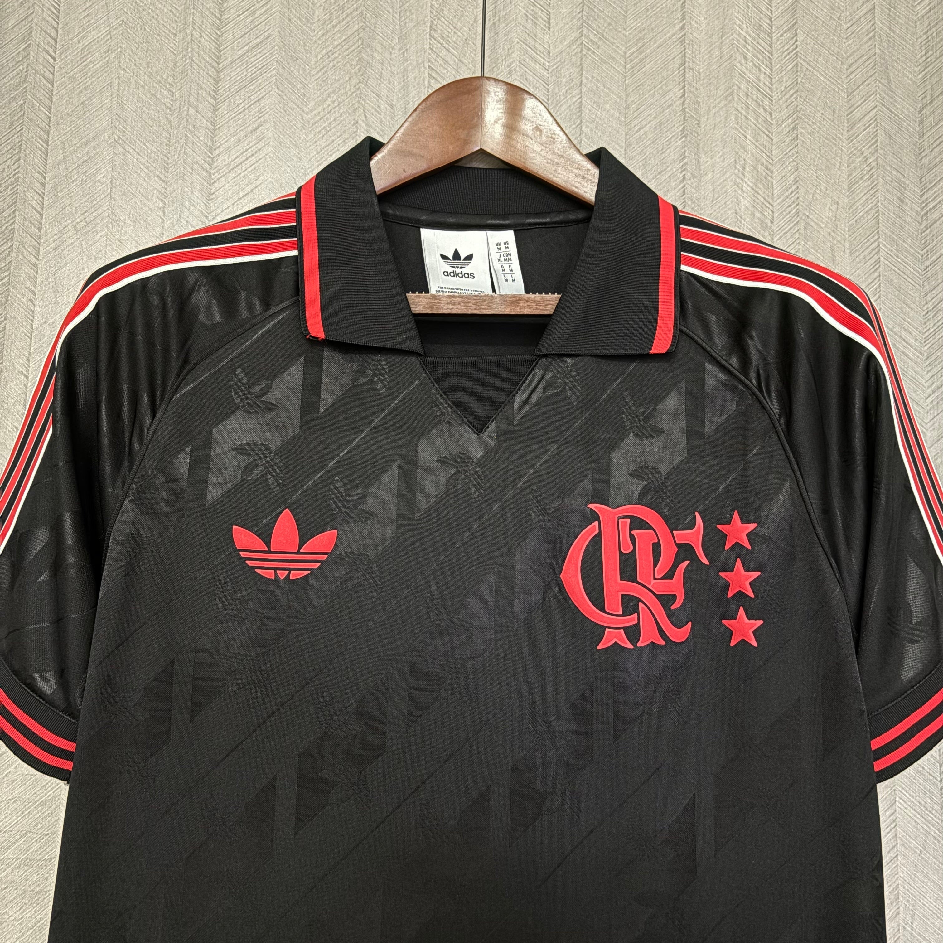 Camisa Flamengo Retro Black 25/26 Adidas - Torcedor