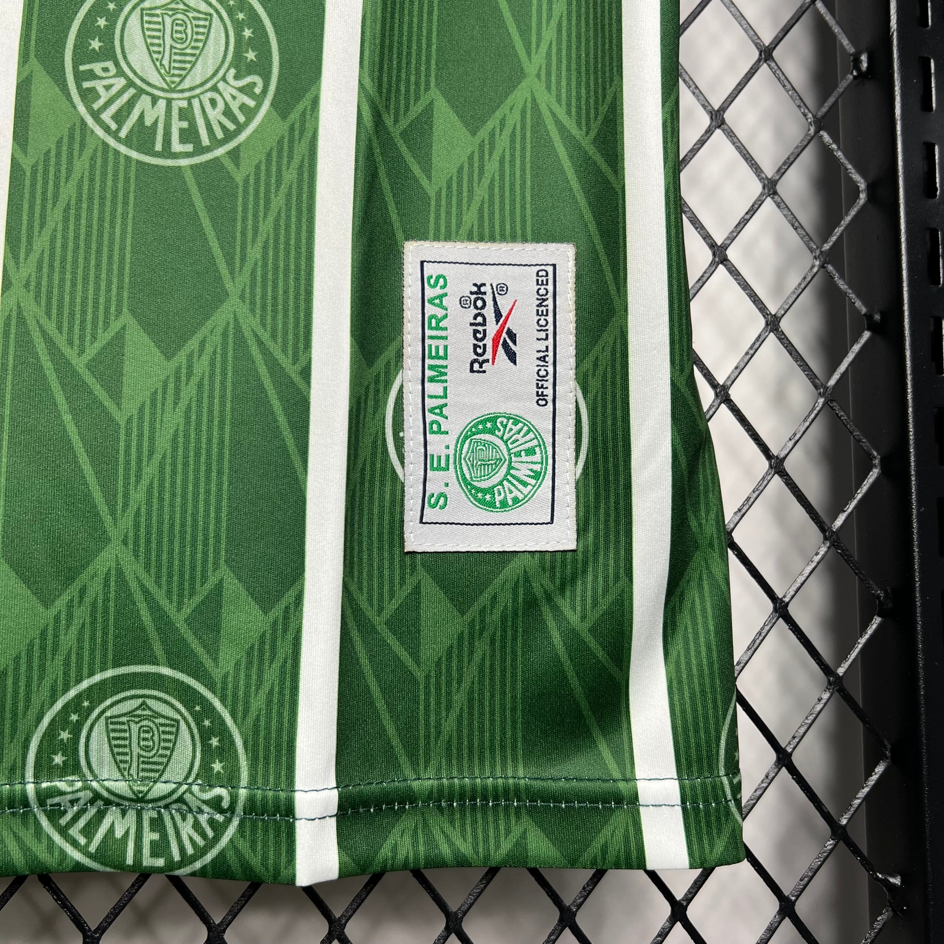 Camisa Palmeiras Retrô 1996 - Camp. Paulista - Rhumell - Verde e Branco