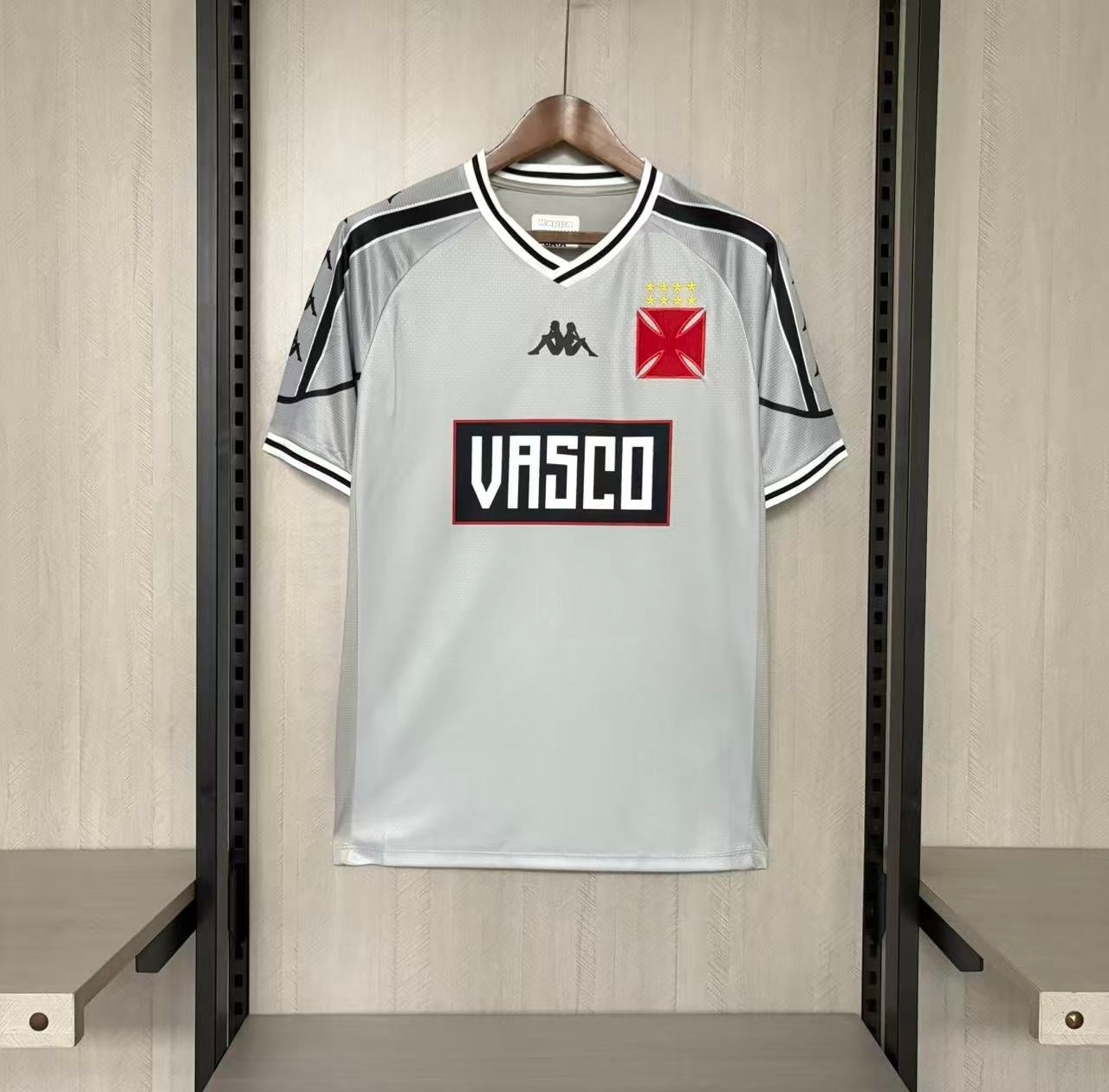 Camisa Vasco 25/26 - Cinza - Kappa - Torcedor